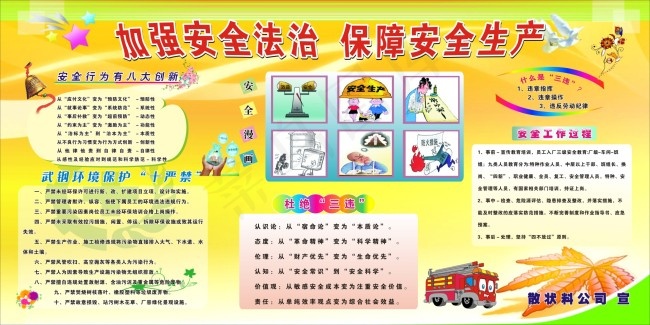 安全月展板cdr矢量模版下载