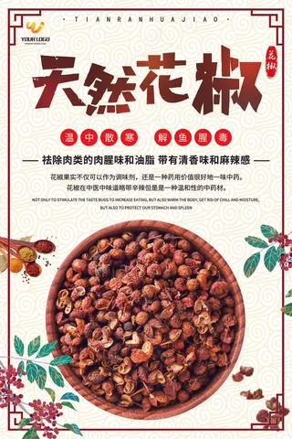 天然花椒调制品宣传海报设计