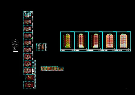 某34层商业住宅楼建筑施工图免费下...