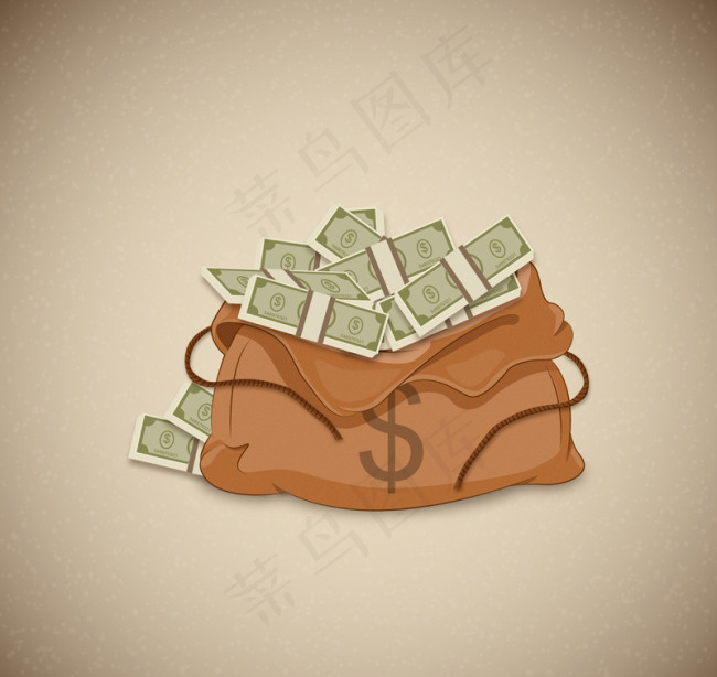 创意钱袋设计ai矢量模版下载