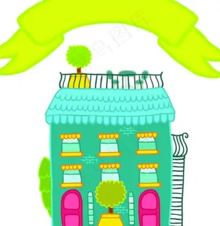 房屋背景设计图