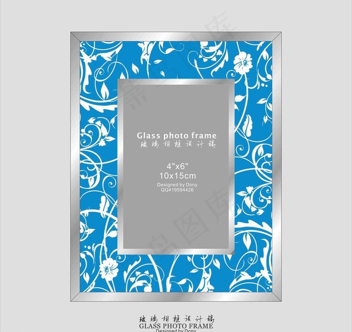 丝印玻璃相框图片cdr矢量模版下载