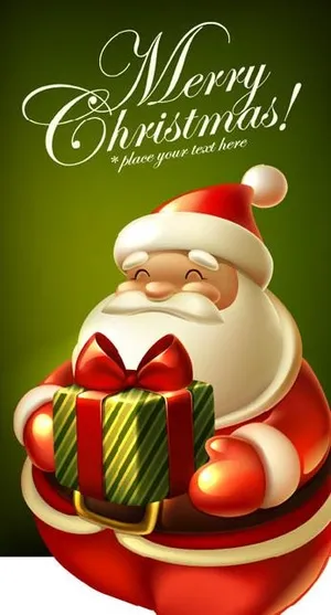 可爱圣诞标签矢量素材二