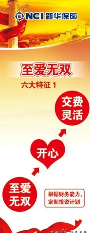 新华保险x展架图片