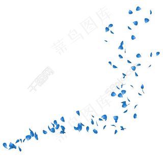 玫瑰花瓣飘落图片PSD分层素材