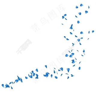 玫瑰花瓣飘落图片PSD分层素材