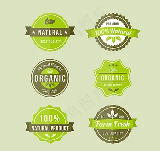 绿色有机食品标签图片