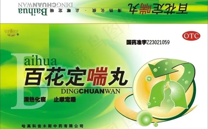 药品包装模版图片cdr矢量模版下载