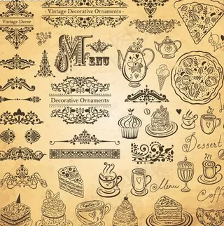 欧式古典花纹花边图片