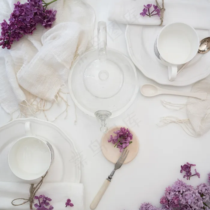 简约小清新文艺风插花静物摆拍背景