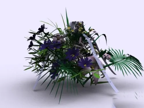 室内的植物模型