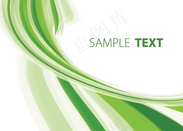 绿色条纹扭曲矢量背景