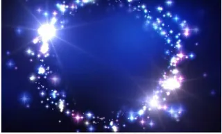 蓝色渐变炫光星光背景PSD分层模板