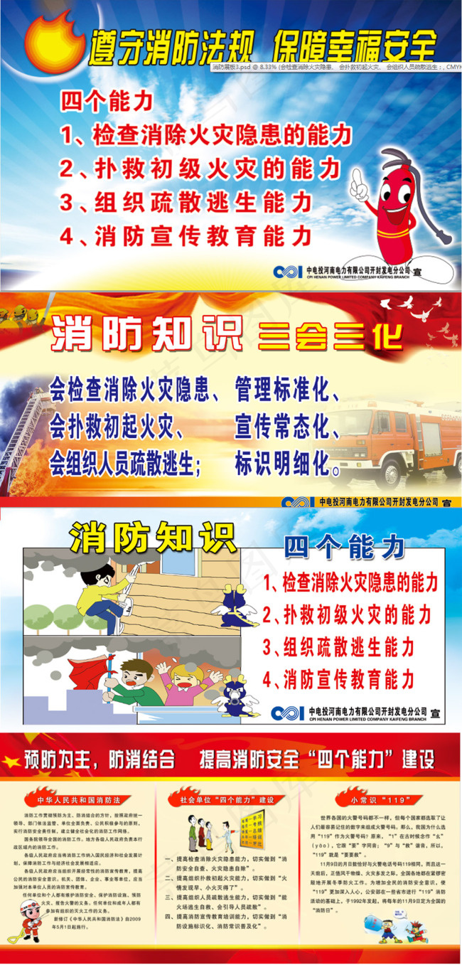 消防知识展板