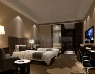 酒店客房效果图