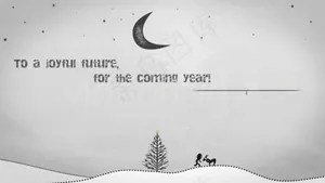手绘水墨人新年ae片头模板