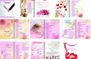 婚庆公司画册图片