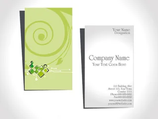 简洁大气竖版商务名片