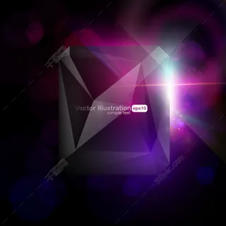发光科技钻石紫色背景图