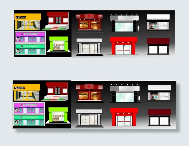 门头设计cdr矢量模版下载