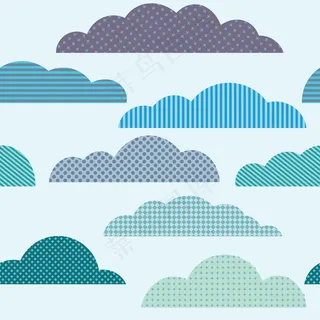 用矢量模式云下雨无缝模式