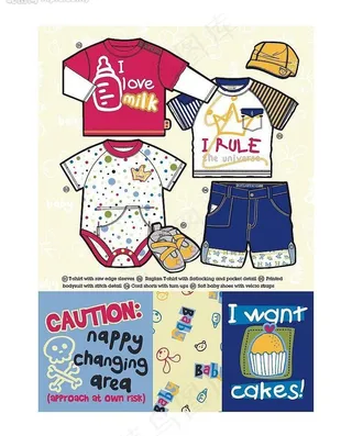 童装卡通印花图片