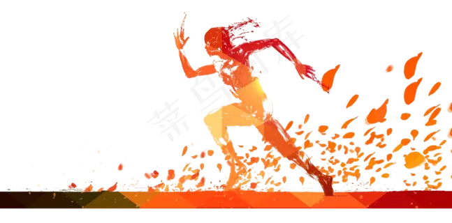 开学季纳新社团招新奔跑海报PNG免...