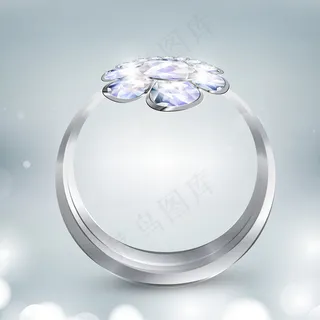 闪亮的戒指的背景