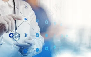 医疗科技图标与医生图片