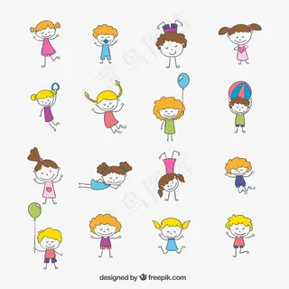 粗略的快乐的孩子