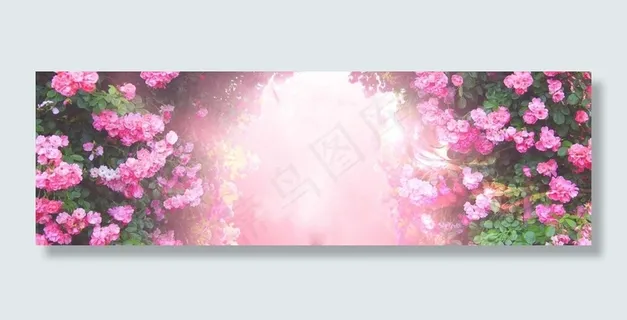 玫瑰花园 花朵背景 玫瑰花园 花朵背景
