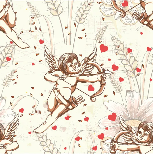 01天使插画矢量eps,ai矢量模版下载