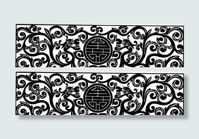 清代（上）版画 装饰画 中华图案五千年 矢量 AI格式_0884