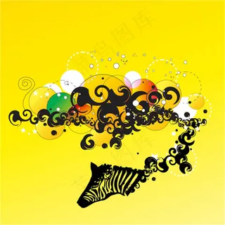 黄色花卉背景素材矢量花纹素材