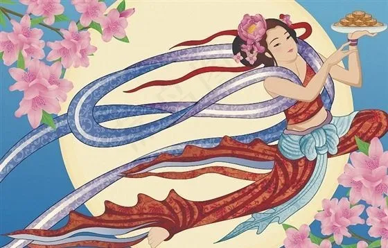 嫦娥 神话人物 矢量 AI_000...ai矢量模版下载