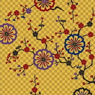 梅花花纹背景矢量素材