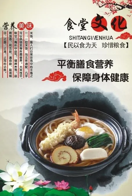 食堂文化图片cdr矢量模版下载