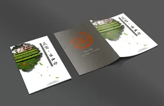 水墨中国风画册封面cdr模板下载