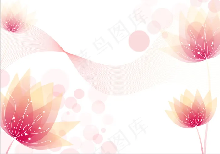 简约梦幻粉色花朵电视背景墙