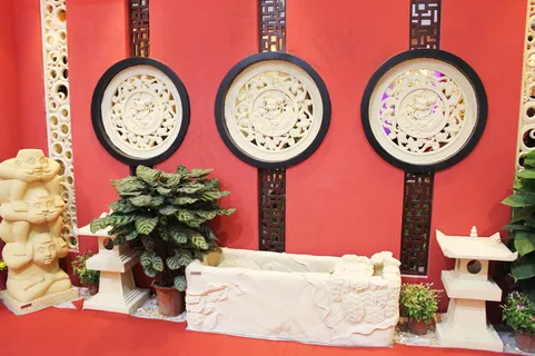 中式风格橱窗图片