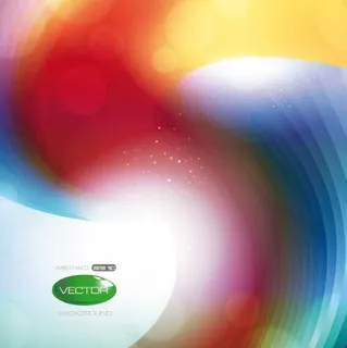 绚丽动感光晕背景矢量素材