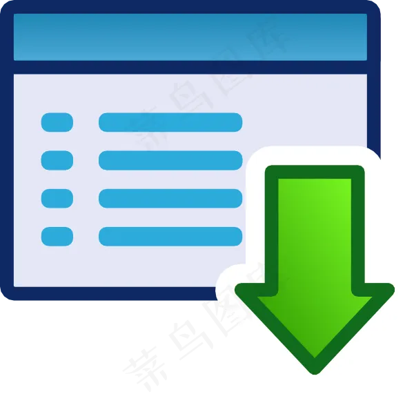 绿色菜单图标集下来的剪辑艺术