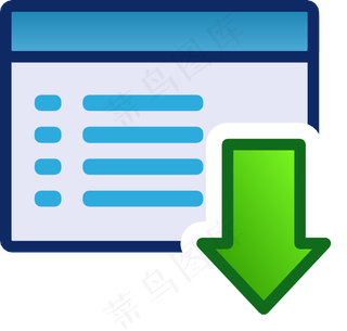 绿色菜单图标集下来的剪辑艺术