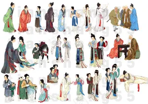 西厢记人物图
