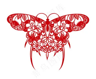 矢量蝴蝶花纹设计