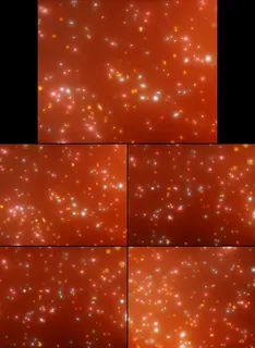 红色烟花闪烁年会舞台背景视频