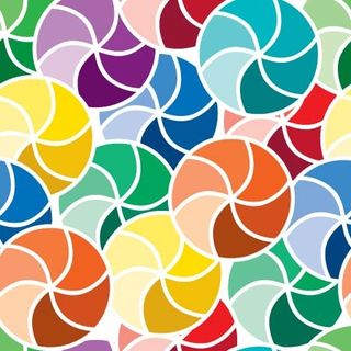 彩色圈圈背景矢量图