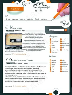 手绘个性博客图片