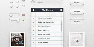 白色网页ui相关素材