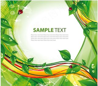 绿色梦幻背景矢量素材